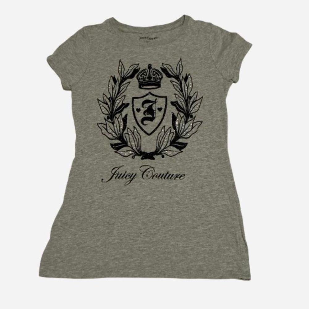 Juicy Couture‎ Y2K baby tee with intricate logo